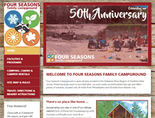 Tablet Screenshot of fourseasonscamping.com